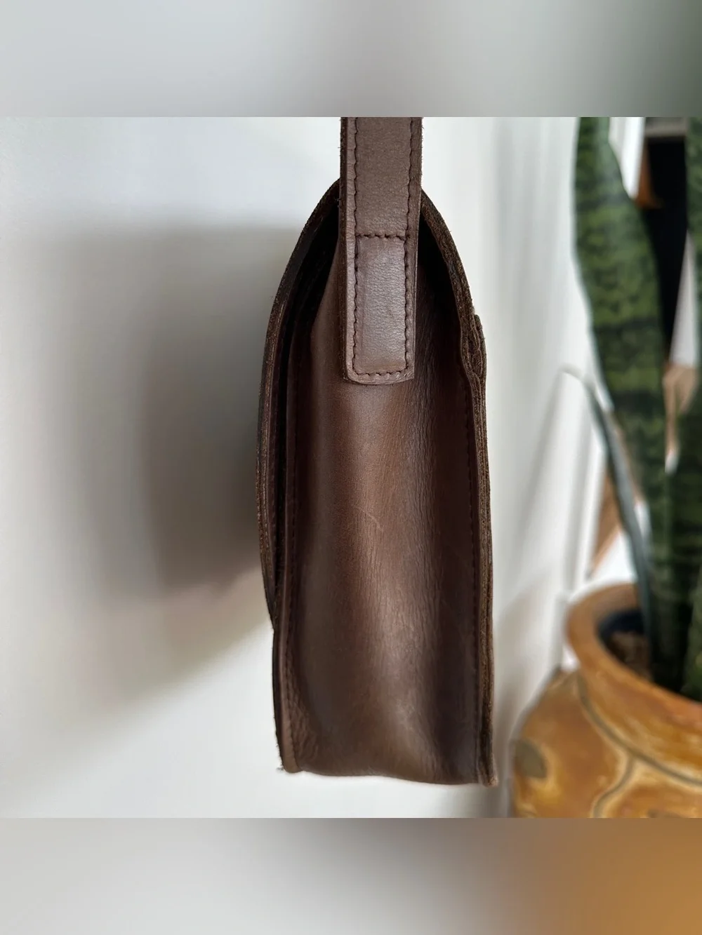 ABLE | The Tirhas Saddlebag Brown Leather Crossbody